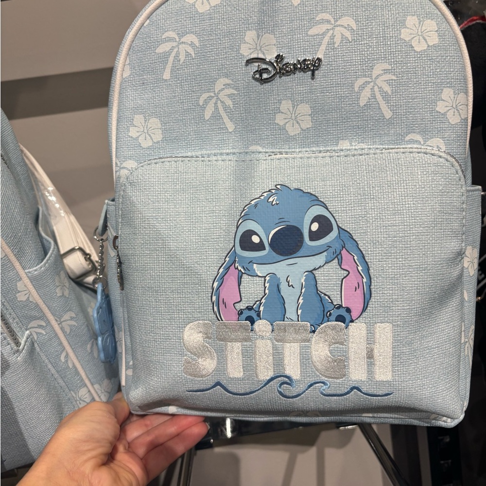 Disney Light Blue Stitch Backpack - image 1